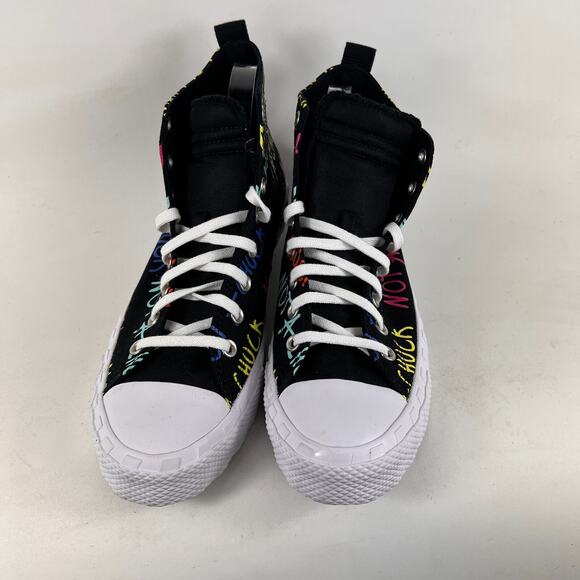 Converse untitled hi not a Chuck mens size 10.5 multi rainbow athletic shoes NEW - Picture 4 of 11